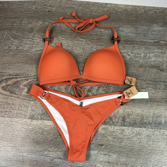 NEW Victoria’s Secret PINK Swim Se Push Up Triangle Bikini Size S/M - Picture 5 of 8